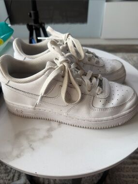 Nike White Low Top Leather Sneakers